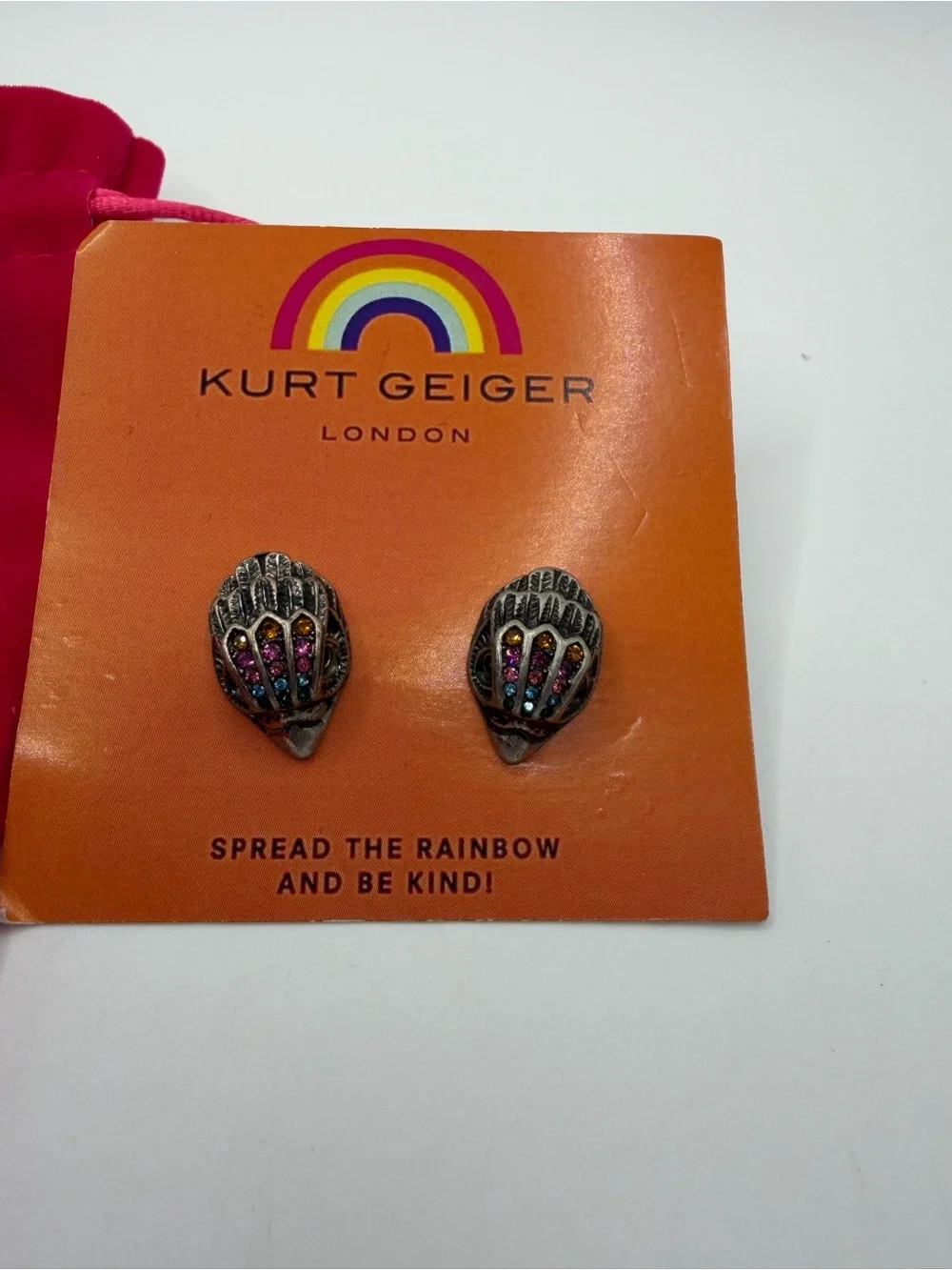 Kurt Geiger Gun Metal Bangle Bracelet with Matching Gun Metal Earrings